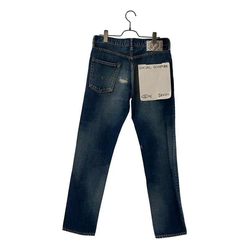 visvim / ビズビム | social sculpture denim 04D5 ダメージ加工 デニムパンツ | W32 L30 | メンズ