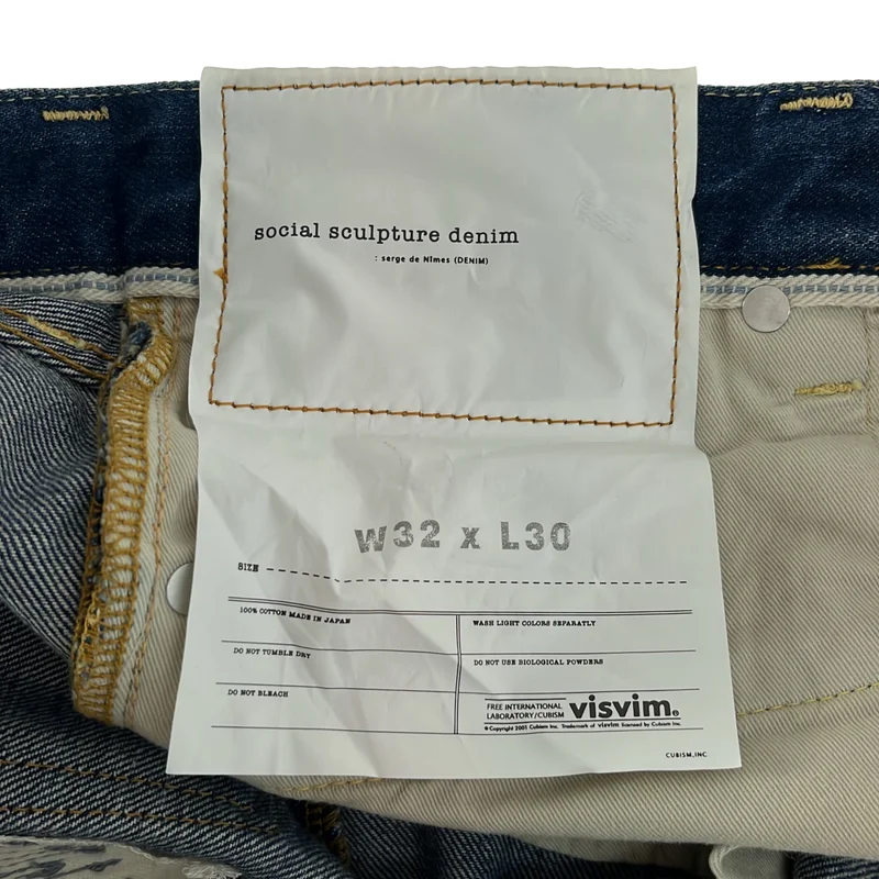 visvim / ビズビム | social sculpture denim 04D5 ダメージ加工 デニムパンツ | W32 L30 | メンズ