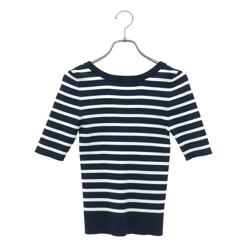 BORDERS at BALCONY / ボーダーズアットバルコニー | 2025SS | RIB KNIT HALF TOP / リブニット ハーフトップ | 36 | レディース