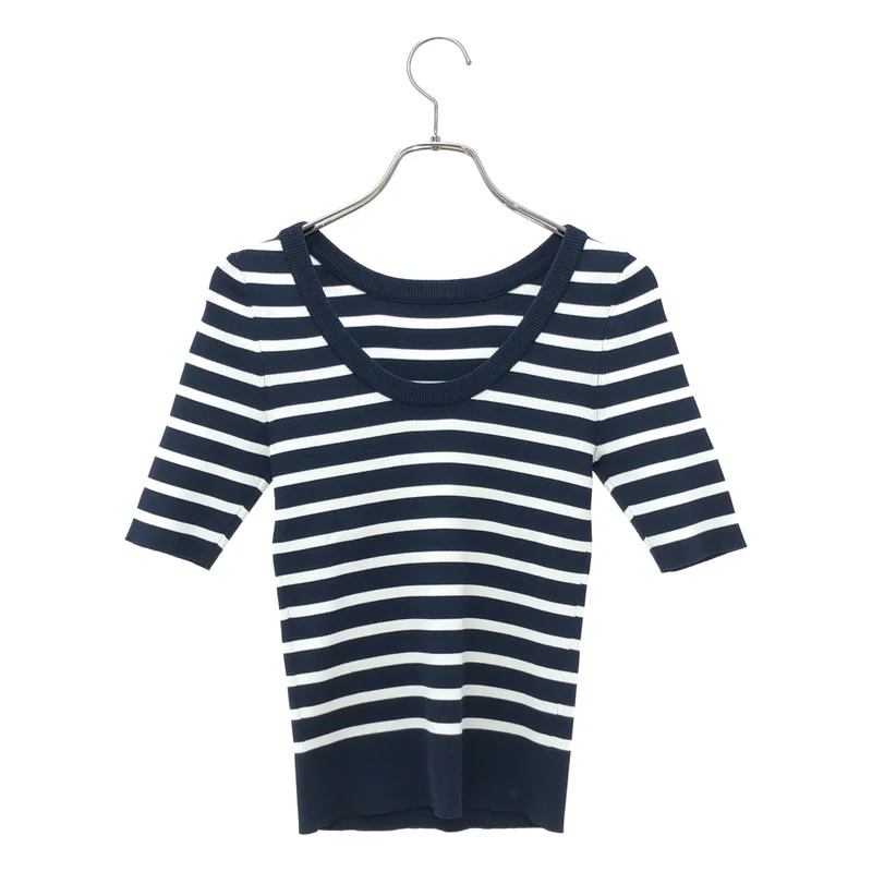 BORDERS at BALCONY / ボーダーズアットバルコニー | 2025SS | RIB KNIT HALF TOP / リブニット ハーフトップ | 36 | レディース