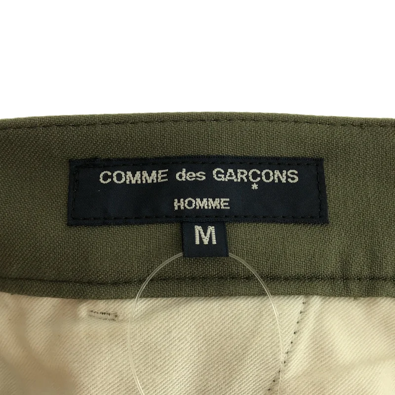 COMME des GARCONS HOMME / コムデギャルソンオム | 2023AW | 綿バックサテン 製品洗 ミリタリーパンツ | M | メンズ