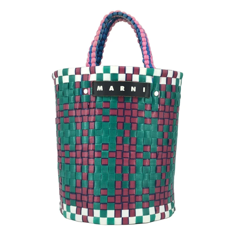 MARNI / マルニ | ロゴ ジャージーハンドル バケットバッグ |