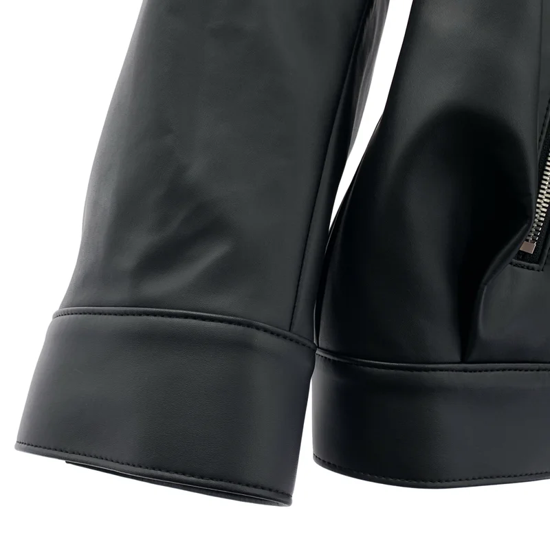 noir kei ninomiya / ノワールケイニノミヤ | 2023AW | フェイクレザー オーバーサイズ ダブルライダース ジャケット | S | レディース
