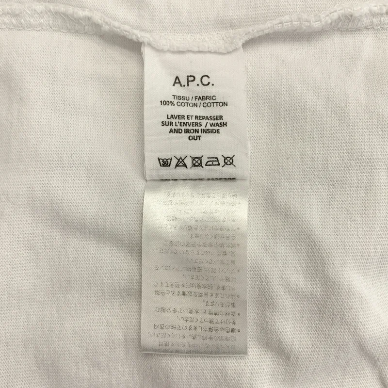 JW Anderson / ジェイダブルアンダーソン | × A.P.C. / アーペーセー ロゴ プリント Tシャツ カットソー | S | メンズ