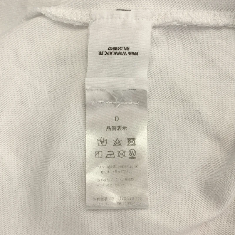 JW Anderson / ジェイダブルアンダーソン | × A.P.C. / アーペーセー ロゴ プリント Tシャツ カットソー | S | メンズ