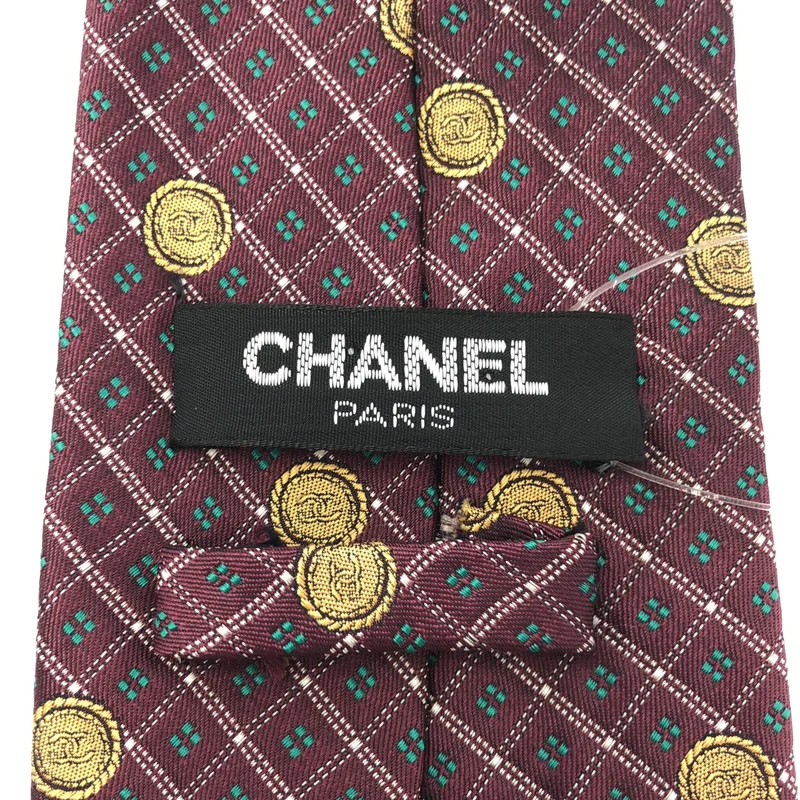 CHANEL / シャネル | シルク 総柄 ココマーク スーツ ネクタイ |