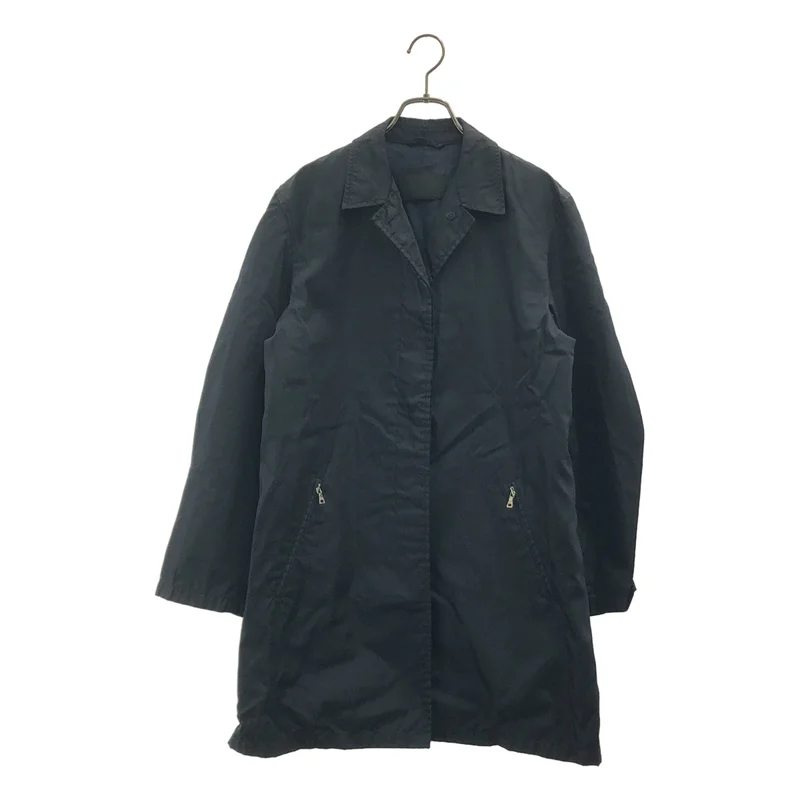 PRADA / プラダ | ナイロン ロゴジップ フライフロント シングルコート | 40 | レディース