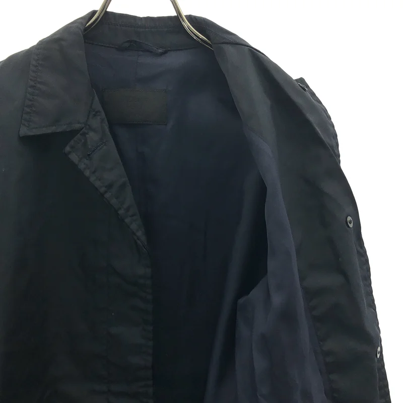 PRADA / プラダ | ナイロン ロゴジップ フライフロント シングルコート | 40 | レディース