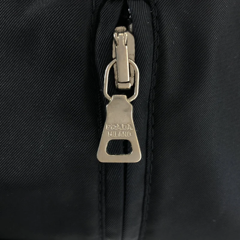 PRADA / プラダ | ナイロン ロゴジップ フライフロント シングルコート | 40 | レディース