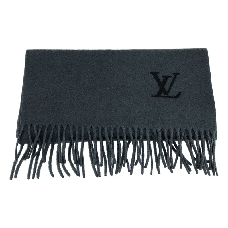 Louis Vuitton / ルイヴィトン | カシミヤ ロゴ フリンジマフラー |
