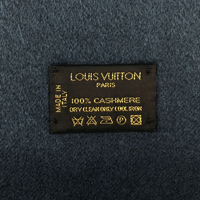 Louis Vuitton / ルイヴィトン | カシミヤ ロゴ フリンジマフラー |