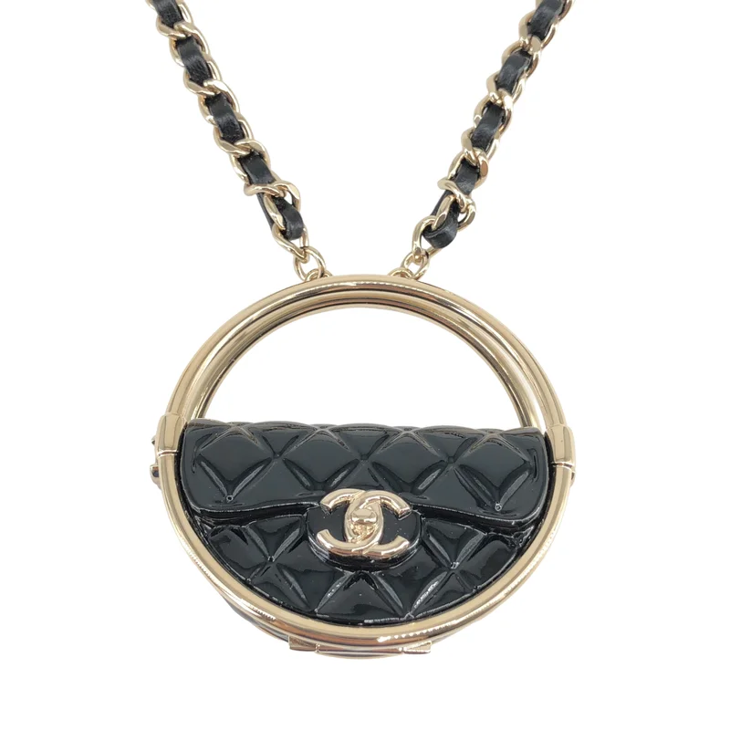 CHANEL / シャネル | ココマーク マトラッセ ネックレス ミラー付き |