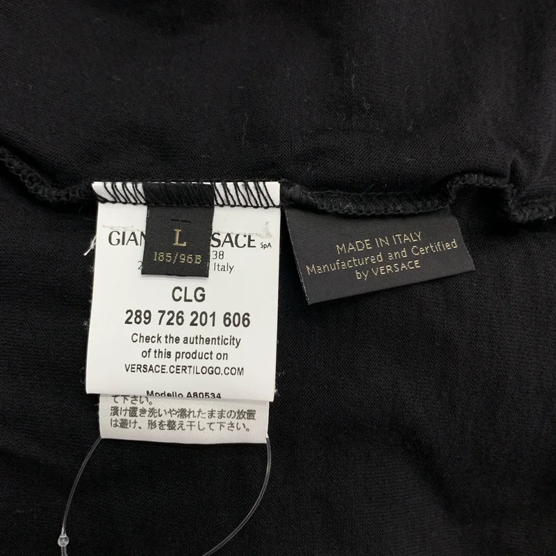 VERSACE / ヴェルサーチ | グレカ プリント Tシャツ | L | メンズ