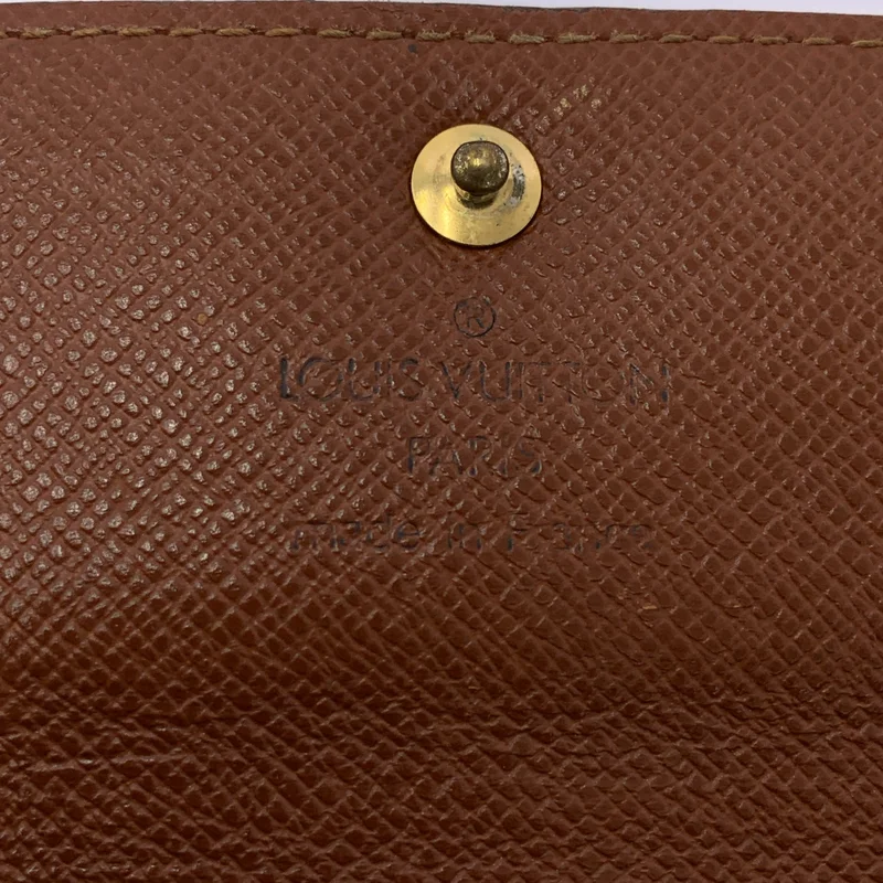 Louis Vuitton / ルイヴィトン | レザー モノグラム フラップ ロングウォレット 長財布 / ユニセックス |