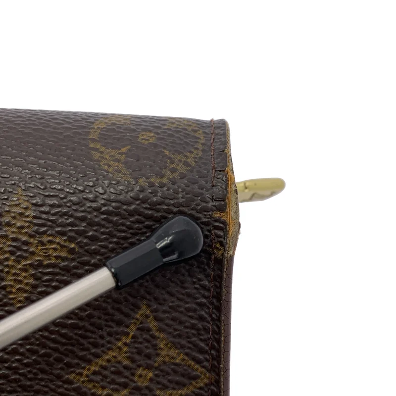 Louis Vuitton / ルイヴィトン | レザー モノグラム フラップ ロングウォレット 長財布 / ユニセックス |