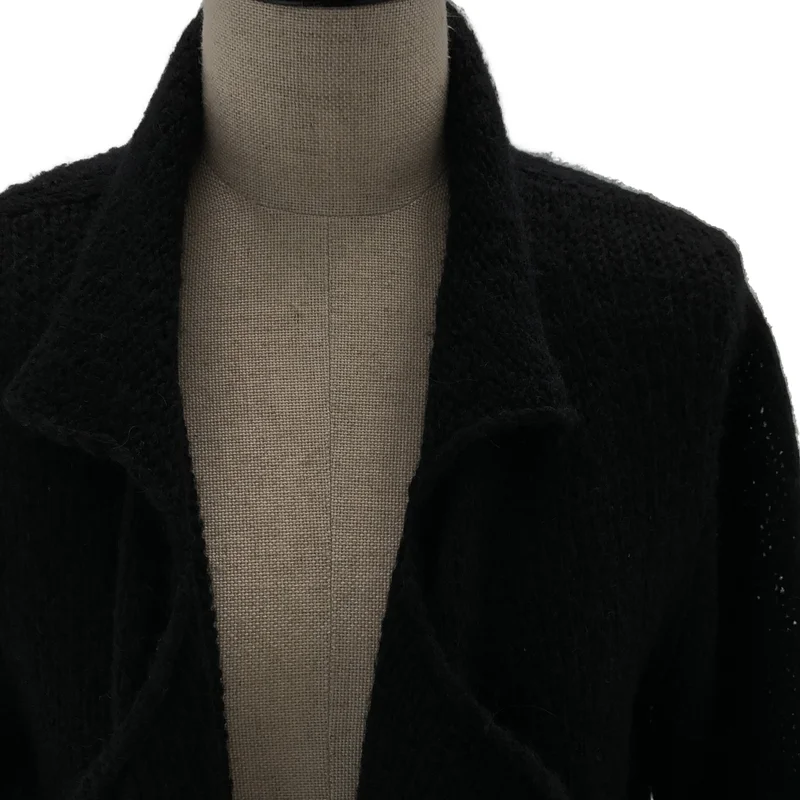 YOHJI YAMAMOTO +NOIR / ヨウジヤマモトプリュスノアール | アルパカ混 変形 カーディガン FD-K34-659 | 2 | レディース