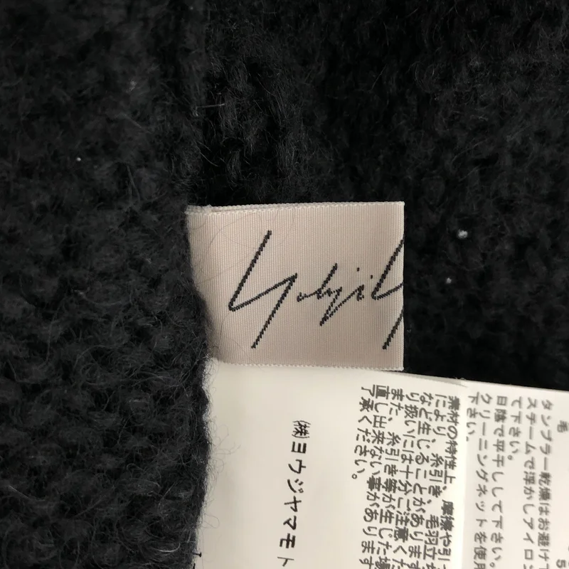 YOHJI YAMAMOTO +NOIR / ヨウジヤマモトプリュスノアール | アルパカ混 変形 カーディガン FD-K34-659 | 2 | レディース