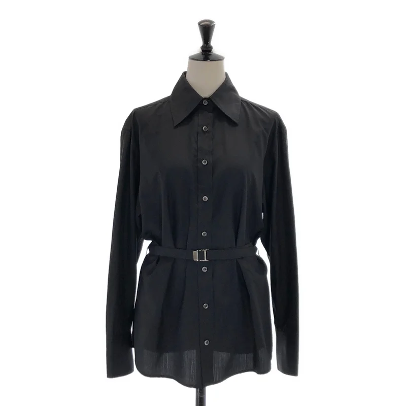 GUCCI / グッチ | シルク ベルテッドシャツ | L | レディース