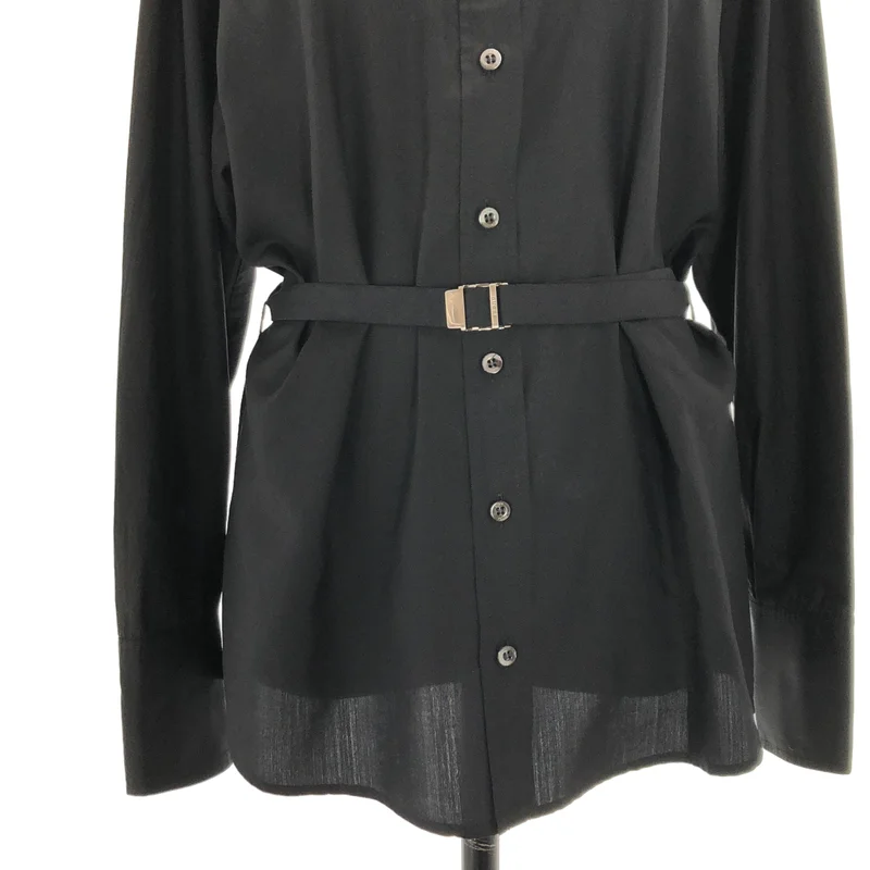 GUCCI / グッチ | シルク ベルテッドシャツ | L | レディース