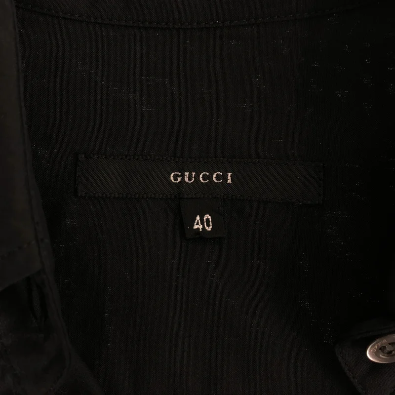 GUCCI / グッチ | シルク ベルテッドシャツ | L | レディース
