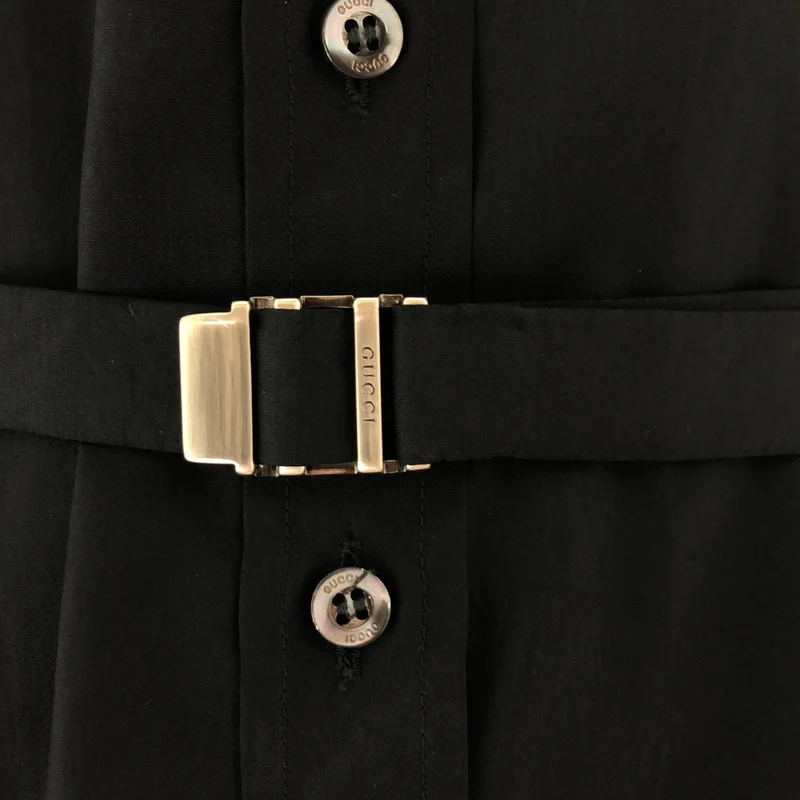 GUCCI / グッチ | シルク ベルテッドシャツ | L | レディース