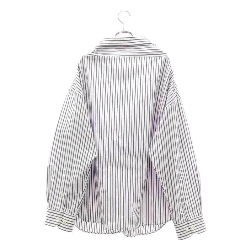 BALENCIAGA / バレンシアガ | 2017SS | コットン ストライプ ピンチドカラーシャツ | 36 | メンズ