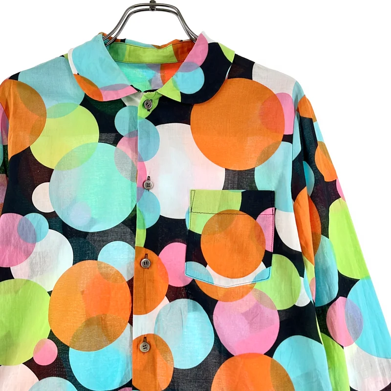 tricot COMME des GARCONS / トリココムデギャルソン | 2004SS | コットン 丸襟 シャツ ブラウス | M | レディース