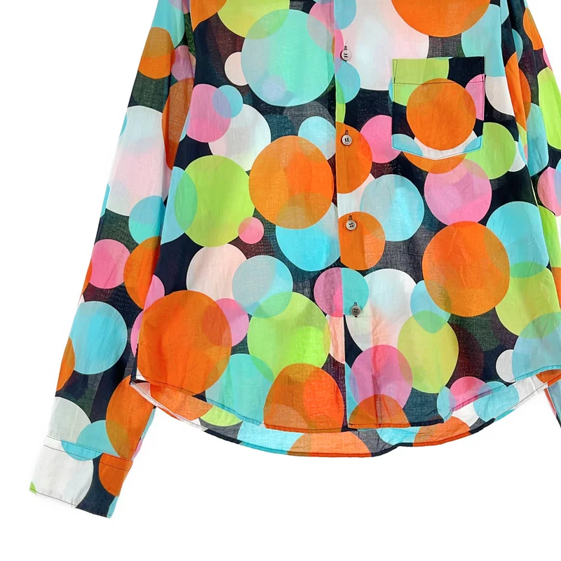 tricot COMME des GARCONS / トリココムデギャルソン | 2004SS | コットン 丸襟 シャツ ブラウス | M | レディース