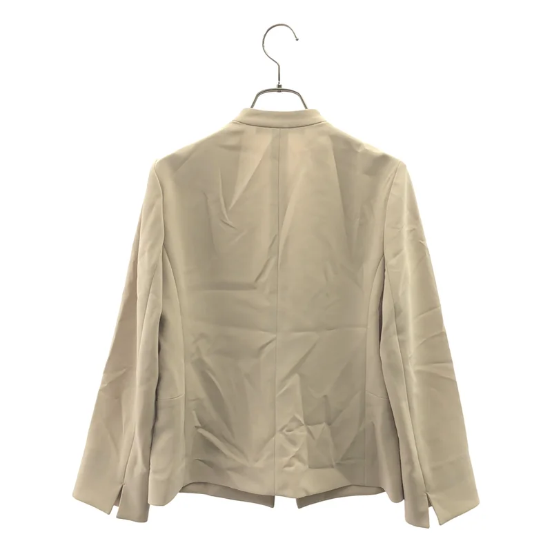 theory luxe / セオリーリュクス | トリアセテート フック式 ノーカラー ジャケット | S34 | レディース
