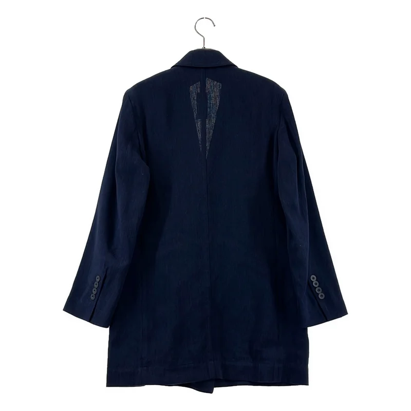 Max Mara / マックスマーラ | リネン コットン ダブルブレスト ロングテーラードジャケット | 38 | レディース