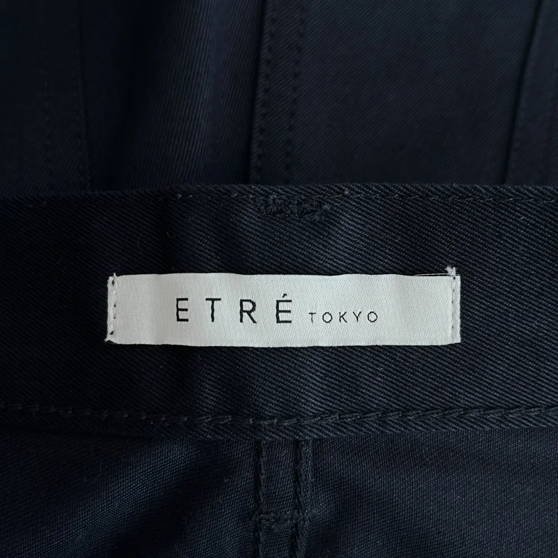 ETRE TOKYO / エトレトウキョウ | コットンツイル パイピング ワイドパンツ | M | レディース