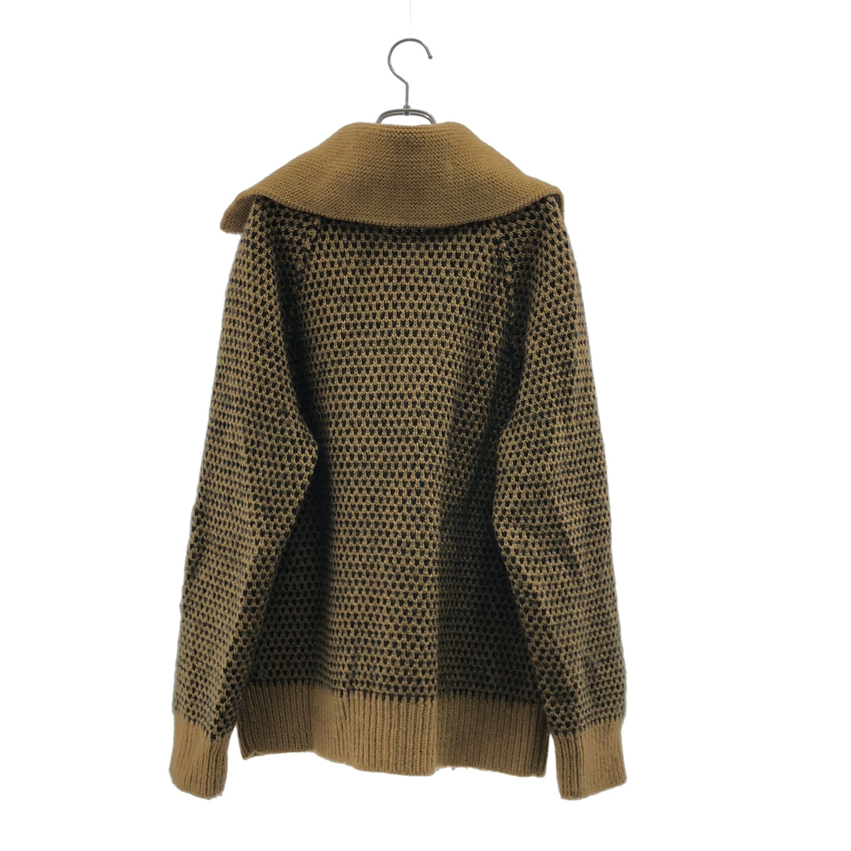 ISSEY MIYAKE / イッセイミヤケ | 2010AW | ウール ジップアップ ローゲージ ニットジャケット | 4 | ブラウン | メンズ ISSEY MIYAKE / イッセイミヤケ | 2010AW | ウール ジップアップ