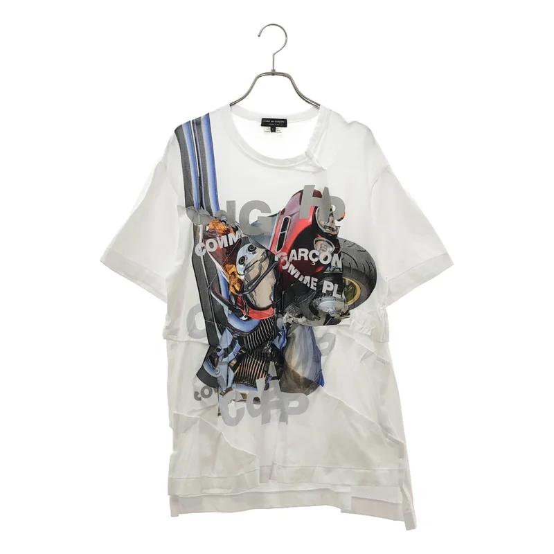 COMME des GARCONS HOMME PLUS / コムデギャルソンオムプリュス | 2021SS | プリント 変形 Tシャツ_半袖 | L | メンズ
