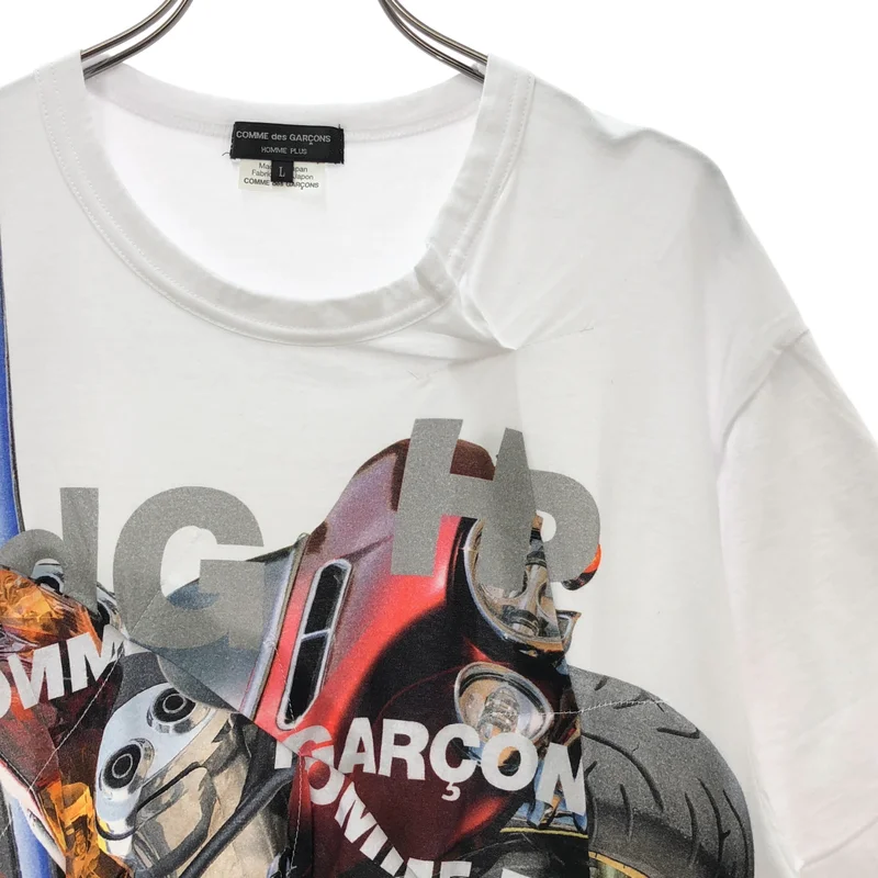 COMME des GARCONS HOMME PLUS / コムデギャルソンオムプリュス | 2021SS | プリント 変形 Tシャツ_半袖 | L | メンズ