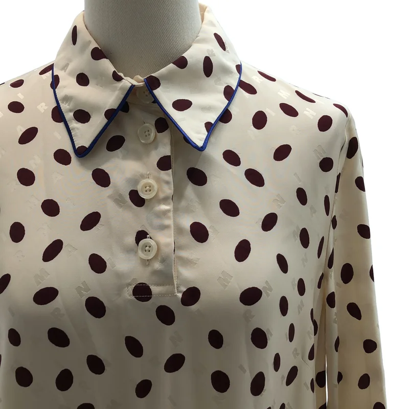 MARNI / マルニ | ドット パジャマシャツ プルオーバーワンピース | 36 | レディース