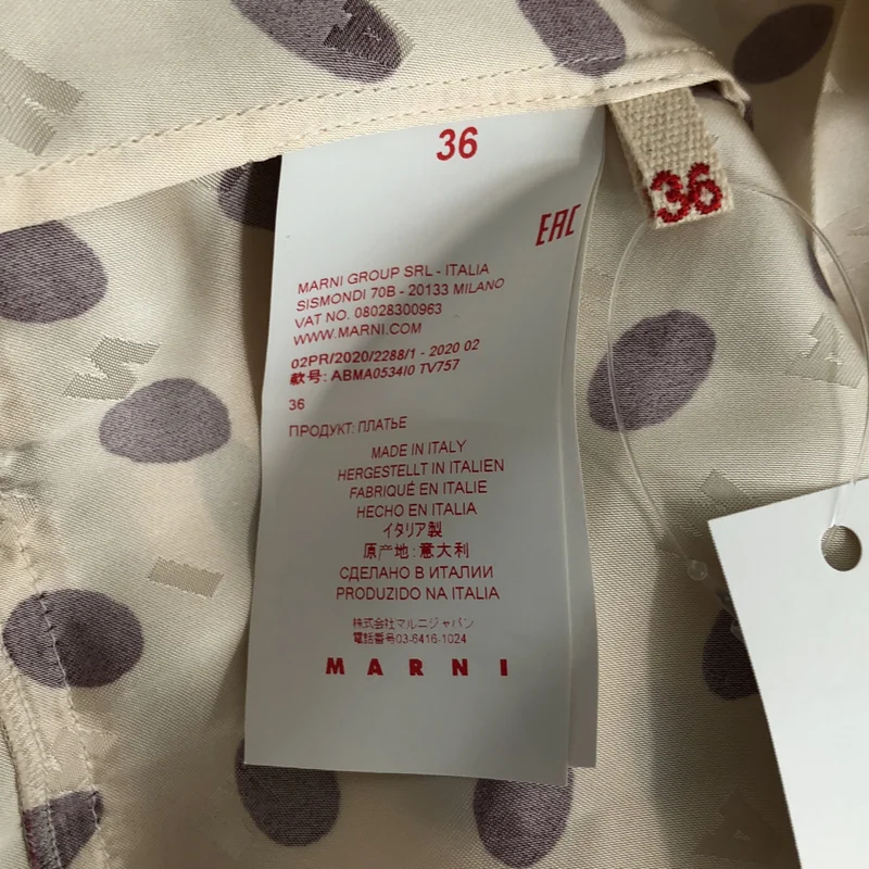 MARNI / マルニ | ドット パジャマシャツ プルオーバーワンピース | 36 | レディース