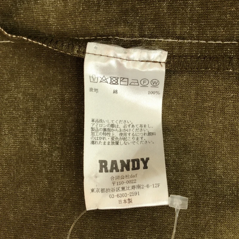 RANDY / ランディ | コーティング Tシャツ_半袖 SS23-RCS02 | 1 | メンズ