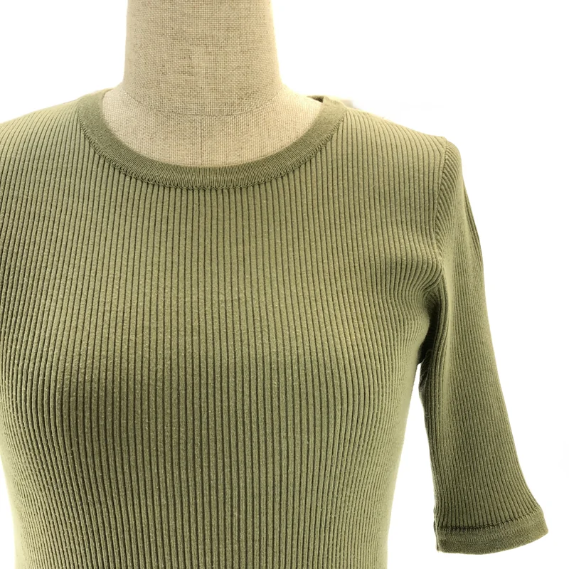 AURALEE / オーラリー | HIGH GAUGE RIB KNIT TEE / リブ ニット Tシャツ カットソー | 1 | レディース