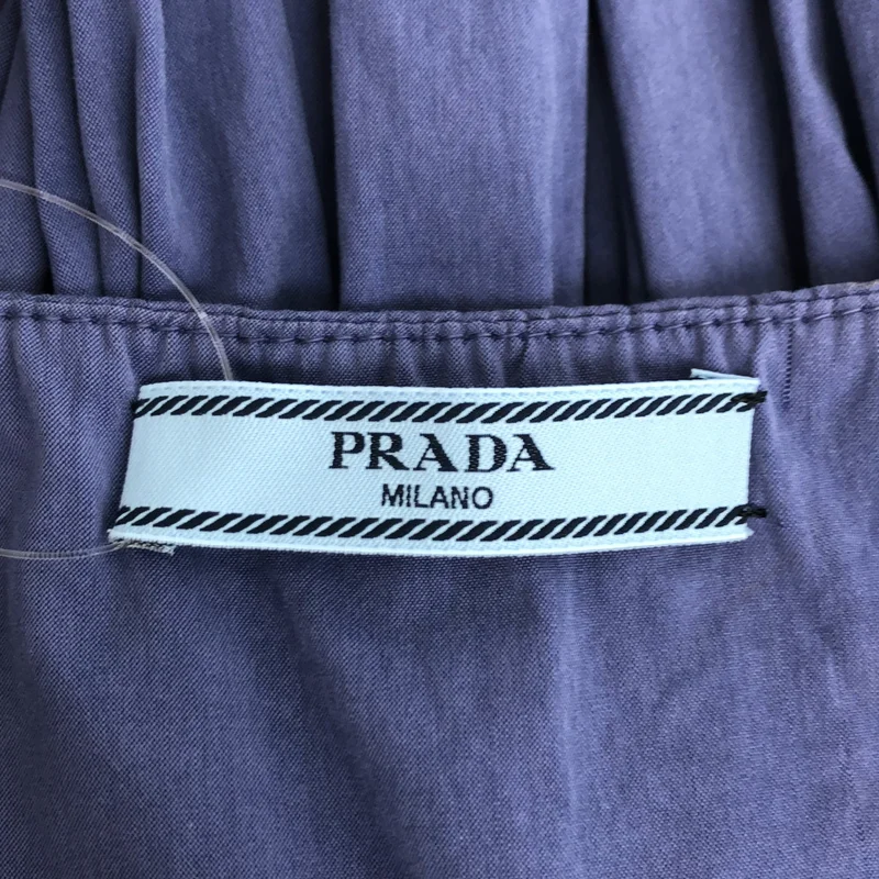 PRADA / プラダ | ギャザー フレアスカート | 42 | レディース