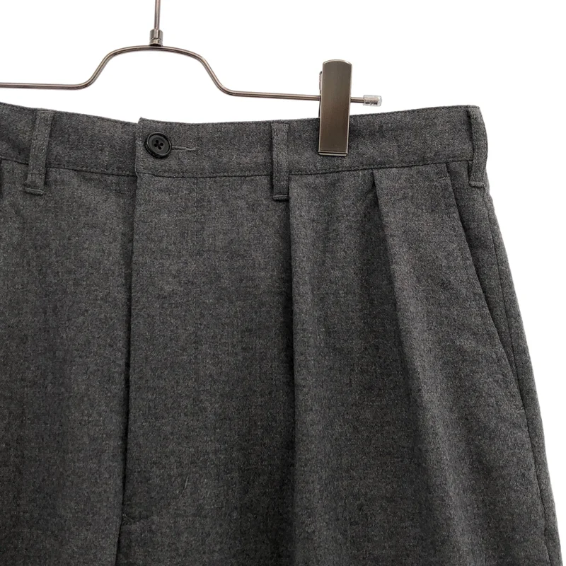 BEAMS PLUS / ビームスプラス | 2 Pleats Tapered Flannel / ウールフランネル 2プリーツ テーパードパンツ | XL | メンズ