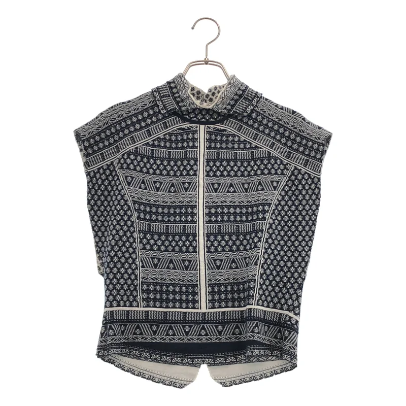 Mame Kurogouchi / マメクロゴウチ | 2024AW | Small Floral Pattern Knitted Top ノースリーブ ニット | 2 | レディース