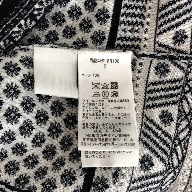 Mame Kurogouchi / マメクロゴウチ | 2024AW | Small Floral Pattern Knitted Top ノースリーブ ニット | 2 | レディース