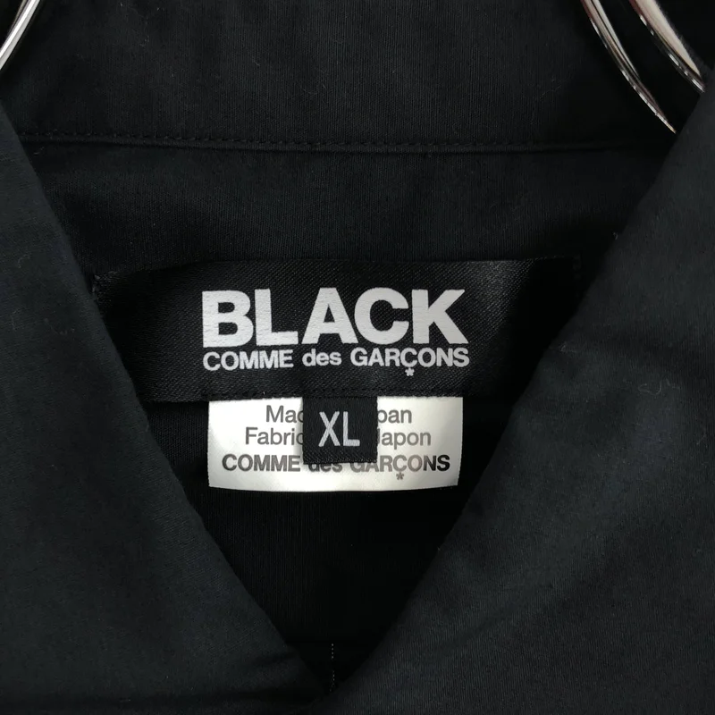 BLACK COMME des GARCONS / ブラックコムデギャルソン | 2018SS | コットン カットアウト シャツ | XL | メンズ