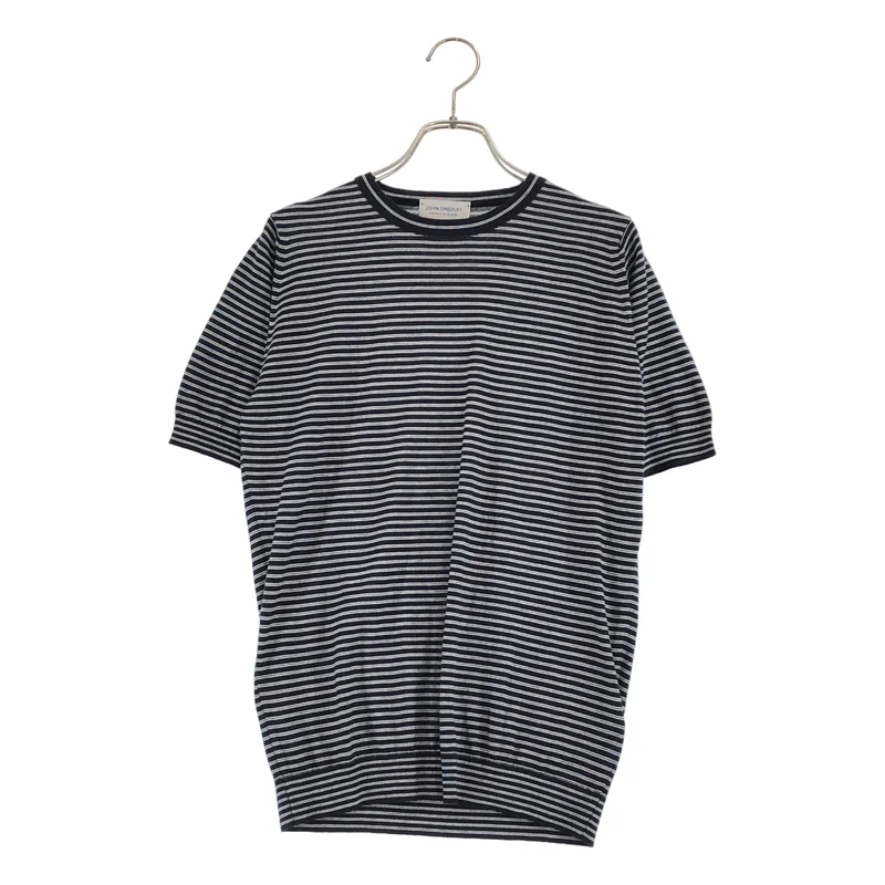 JOHN SMEDLEY / ジョンスメドレー | 海島綿 シーアイランドコットン ボーダー カットソー | S | レディース
