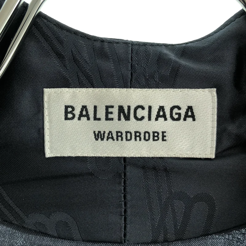 BALENCIAGA / バレンシアガ | WARDROBE / BBロゴ プリーツ シャツ ワンピース | L | レディース