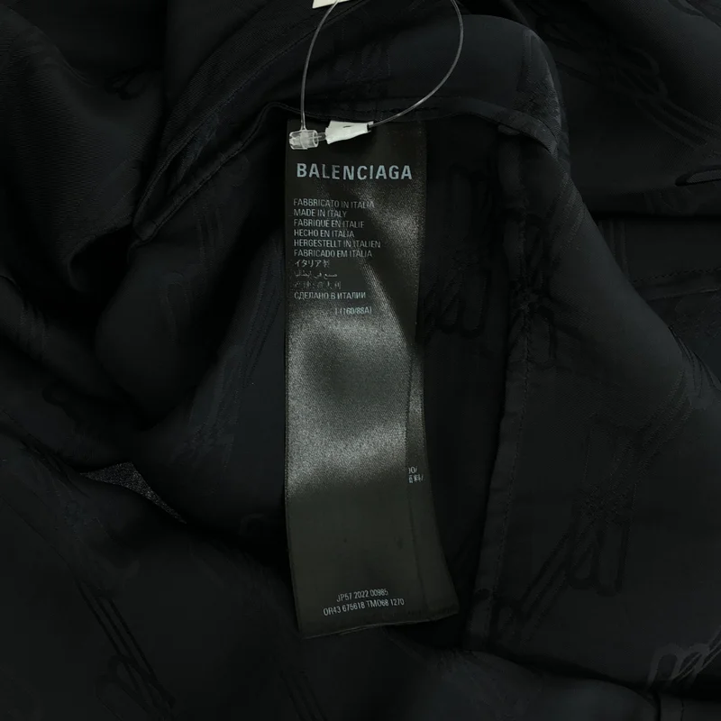 BALENCIAGA / バレンシアガ | WARDROBE / BBロゴ プリーツ シャツ ワンピース | L | レディース