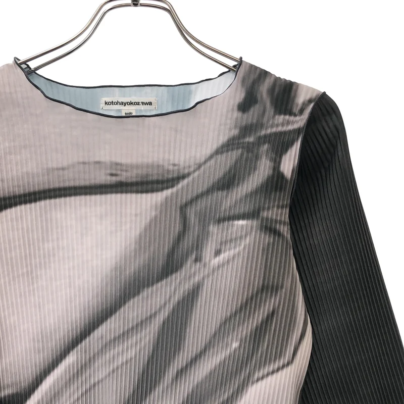 kotohayokozawa / コトハヨコザワ | GRAPHIC TOP / プリーツ カットソー | F | レディース