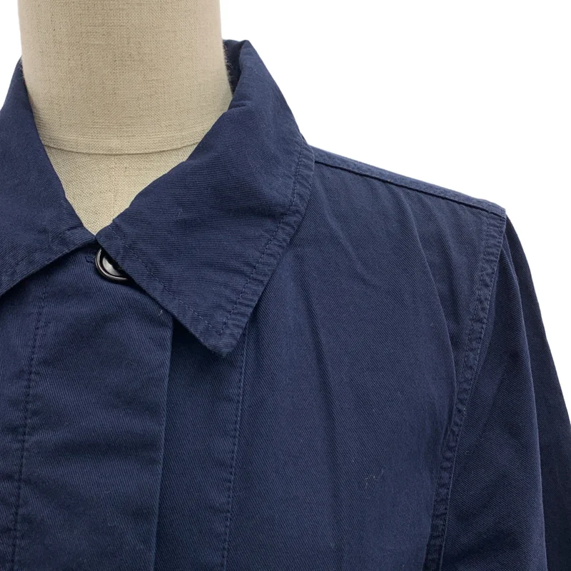 DRIES VAN NOTEN / ドリスヴァンノッテン | コットン ステンカラーコート ワンピース | 36 | レディース