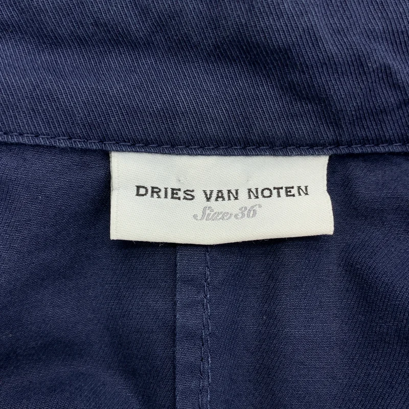 DRIES VAN NOTEN / ドリスヴァンノッテン | コットン ステンカラーコート ワンピース | 36 | レディース