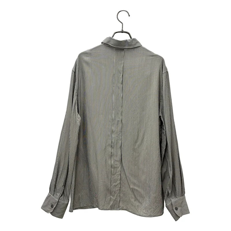 SAINT LAURENT PARIS / サンローランパリ | 2024 | シルク ストライプ シャツ | 38 | メンズ
